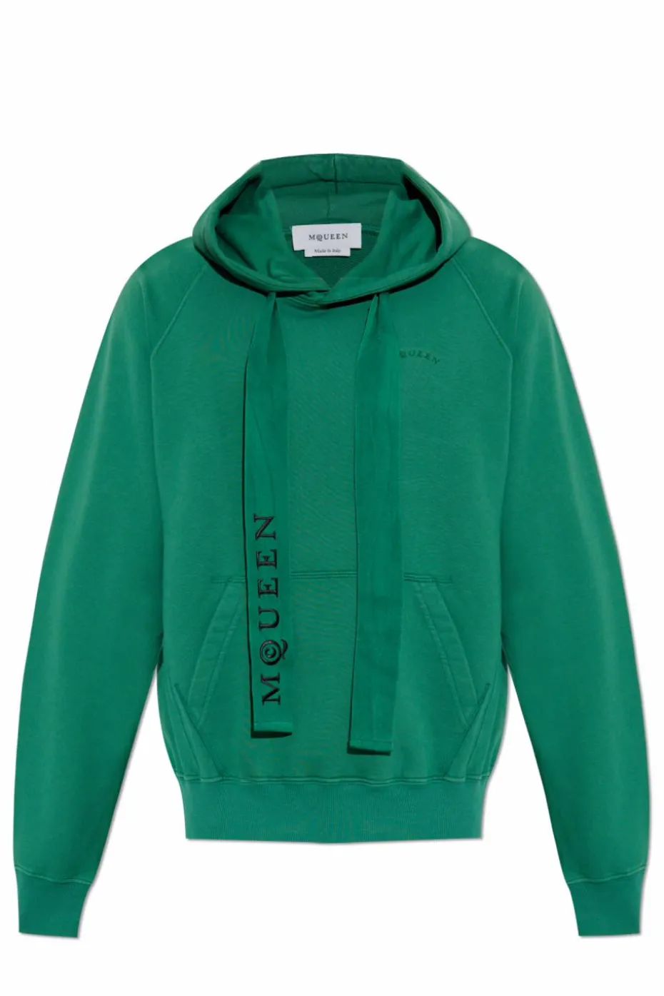 Alexander McQueen ZIELONY Bluza z kapturem