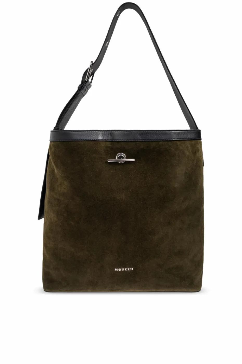 Alexander McQueen ZIELONY Torba `Pandant` typu 'shopper'