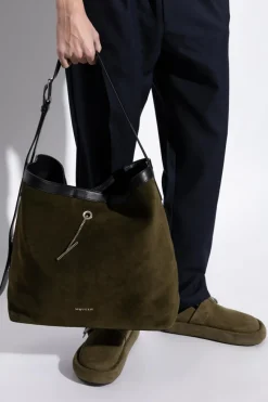 Alexander McQueen ZIELONY Torba `Pandant` typu 'shopper'