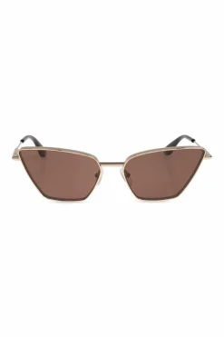 Alexander McQueen ZŁOTY Okulary przeciwsłoneczne
