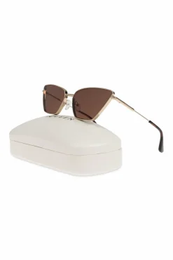 Alexander McQueen ZŁOTY Okulary przeciwsłoneczne