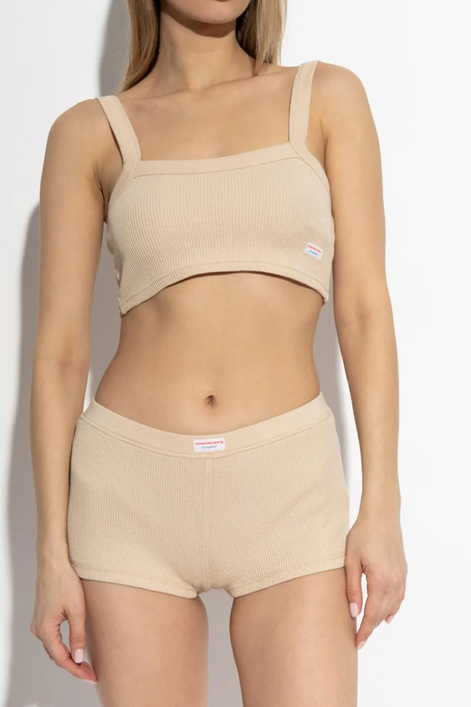 Alexander Wang beżowy Bawełniane figi
