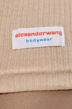 Alexander Wang beżowy Bawełniany top bieliźniany
