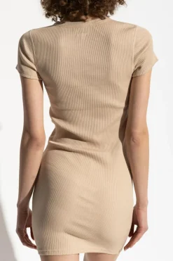 Alexander Wang beżowy Bieliźniana sukienka