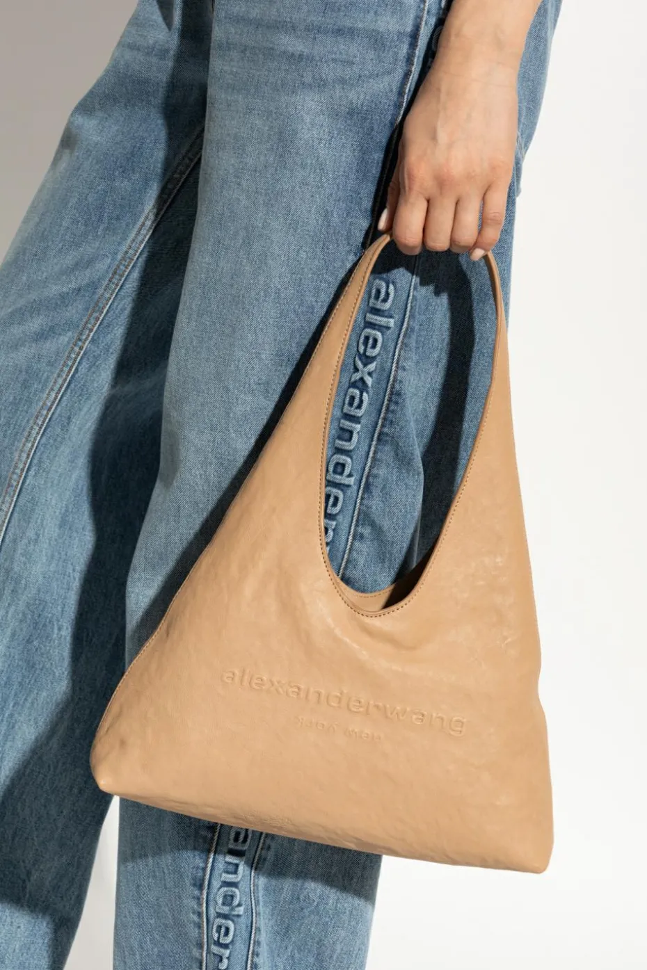 Alexander Wang beżowy Torba na ramię `Pike Small`