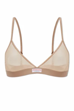Alexander Wang beżowy Transparentny biustonosz