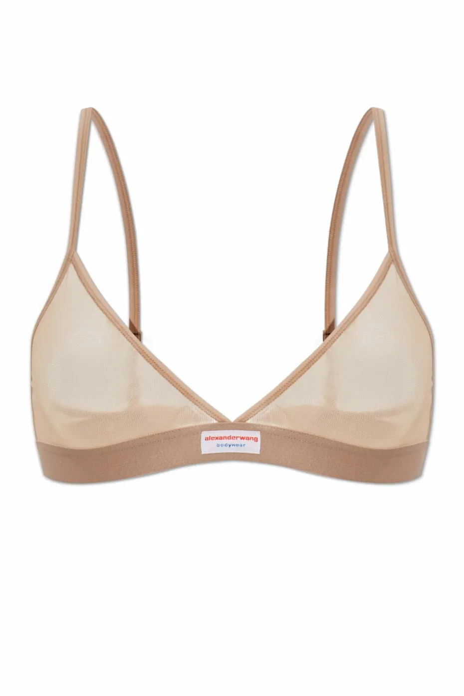 Alexander Wang beżowy Transparentny biustonosz