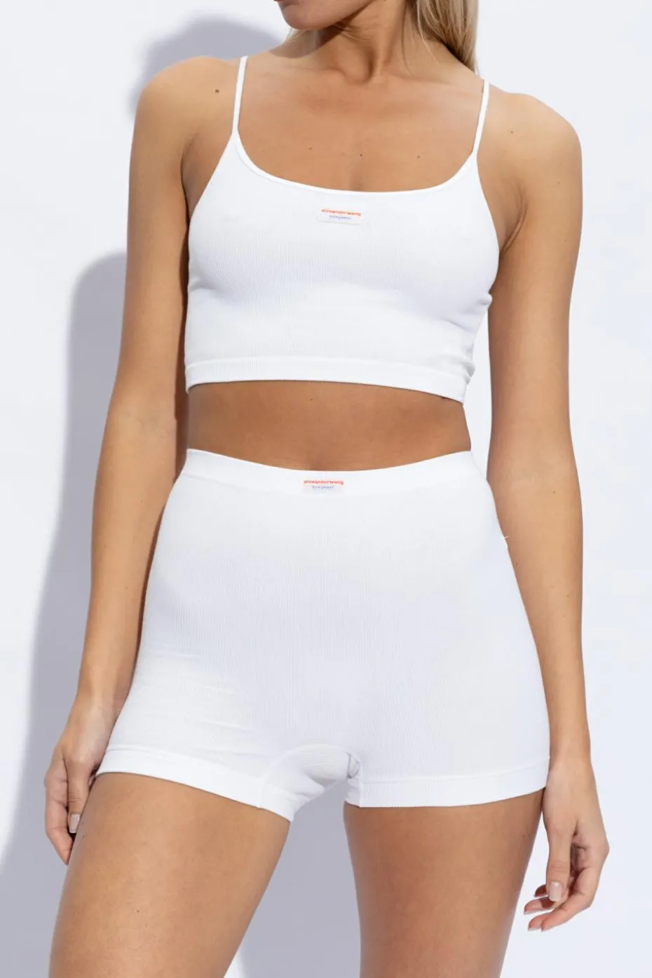 Alexander Wang BIAŁY Szorty z kolekcji ‘Underwear’