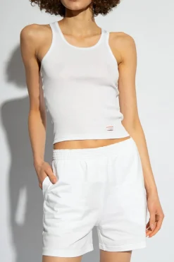 Alexander Wang BIAŁY Top z logo