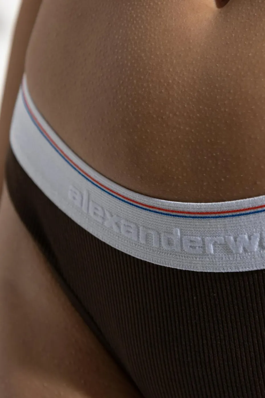 Alexander Wang CZARNY Bawełniane stringi