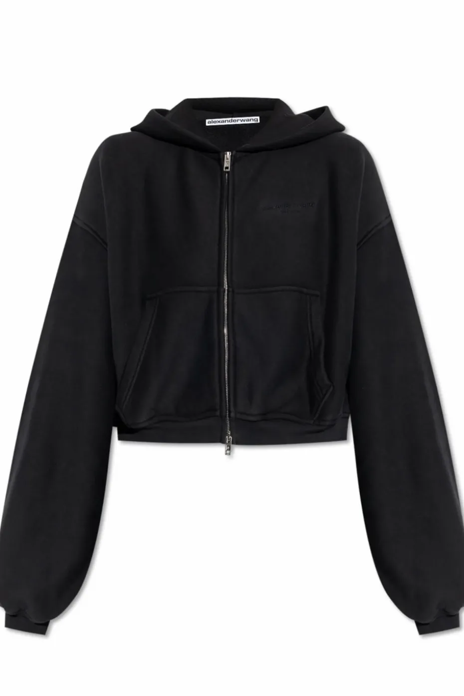 Alexander Wang CZARNY Bluza o luźnym kroju z kapturem