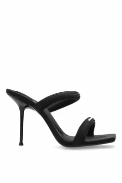 Alexander Wang CZARNY Klapki na obcasie `Julie`