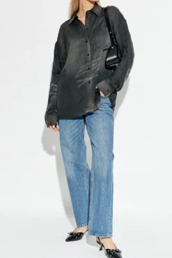 Alexander Wang CZARNY Koszula z kieszenią