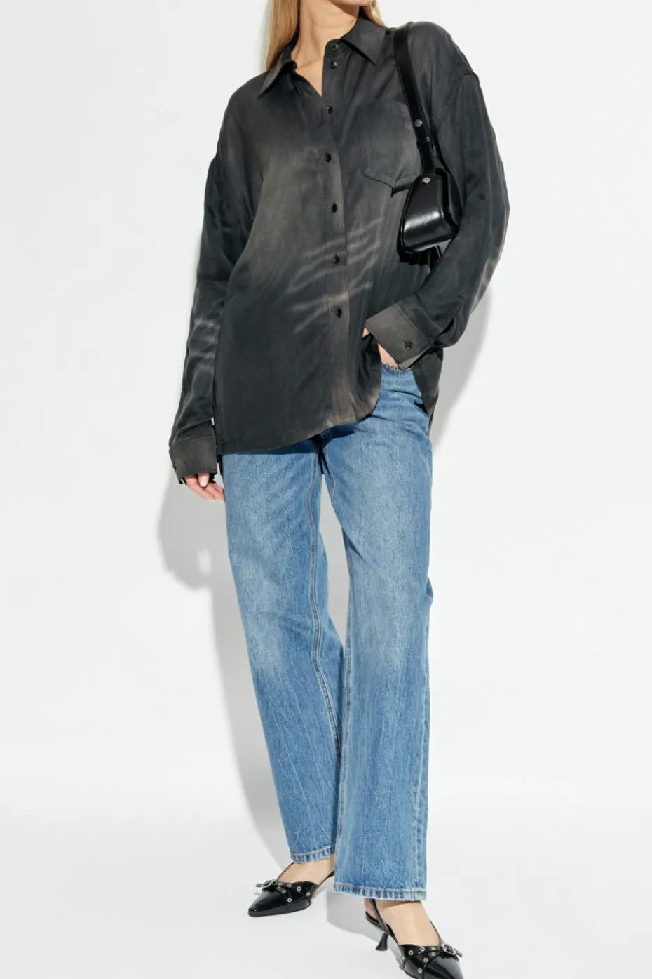 Alexander Wang CZARNY Koszula z kieszenią