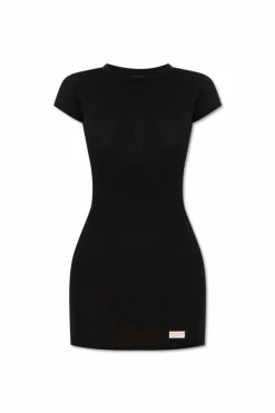 Alexander Wang CZARNY Krótka sukienka z logo