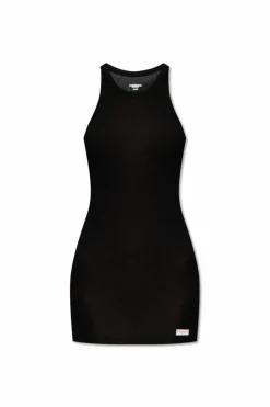 Alexander Wang CZARNY Krótka sukienka z logo