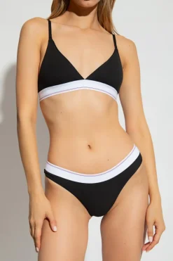 Alexander Wang CZARNY Stringi z logo