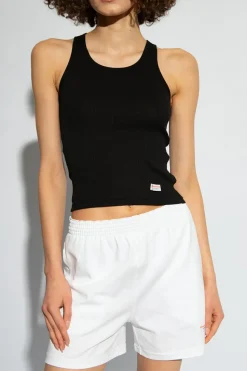 Alexander Wang CZARNY Top z logo