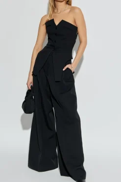 Alexander Wang CZARNY Wełniany top