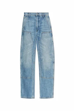 Alexander Wang NIEBIESKI Jeansy z wysokim stanem