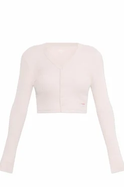 Alexander Wang RÓŻOWY Kardigan bieliźniany