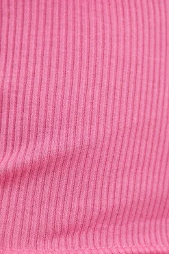 Alexander Wang RÓŻOWY Top bieliźniany z długimi rękawami