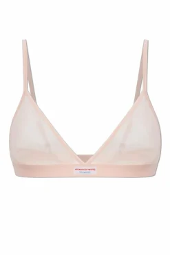 Alexander Wang RÓŻOWY Transparentny biustonosz