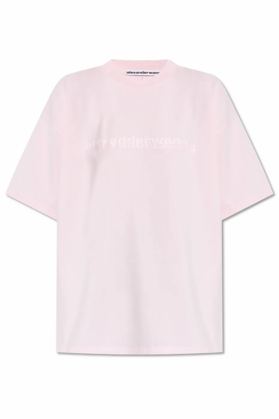 Alexander Wang RÓŻOWY T-shirt z o luźnym kroju
