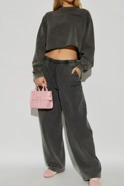 Alexander Wang SZARY Bluza z wyszytym logo