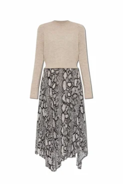 AllSaints beżowy Dwuczęściowa sukienka `Dona`