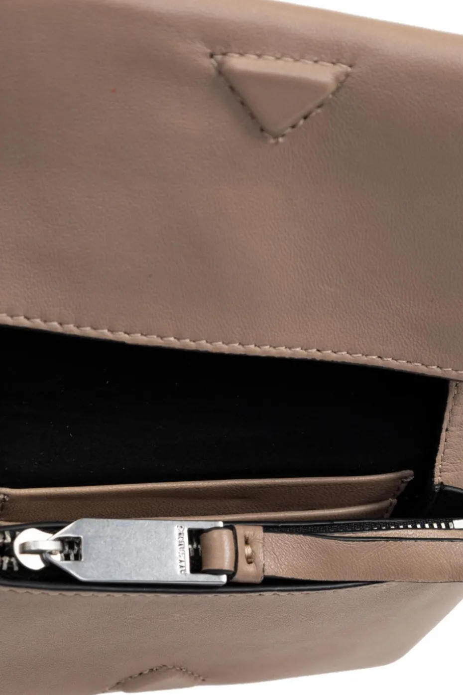 AllSaints beżowy Portfel ‘Harluna’