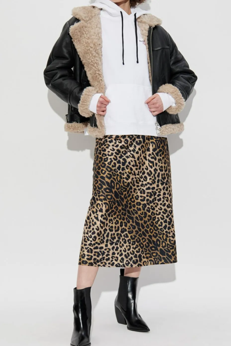 AllSaints BIAŁY Bluza `Amore`