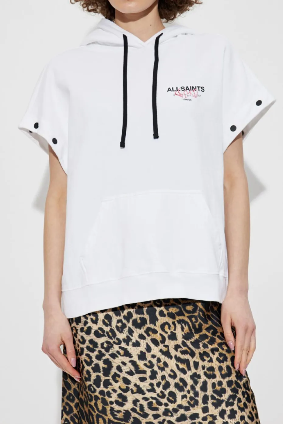 AllSaints BIAŁY Bluza `Amore`