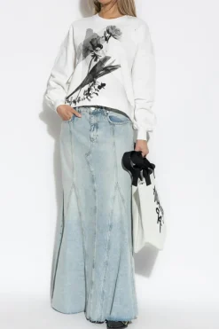 AllSaints BIAŁY Bluza `Lyss`