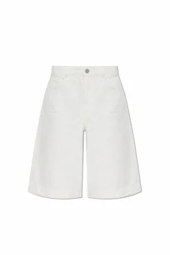 AllSaints BIAŁY Jeansowe szorty ‘Louie’