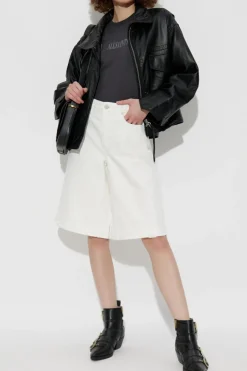 AllSaints BIAŁY Jeansowe szorty ‘Louie’