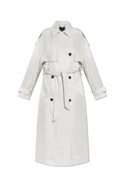 AllSaints BIAŁY Płaszcz `Linnie`