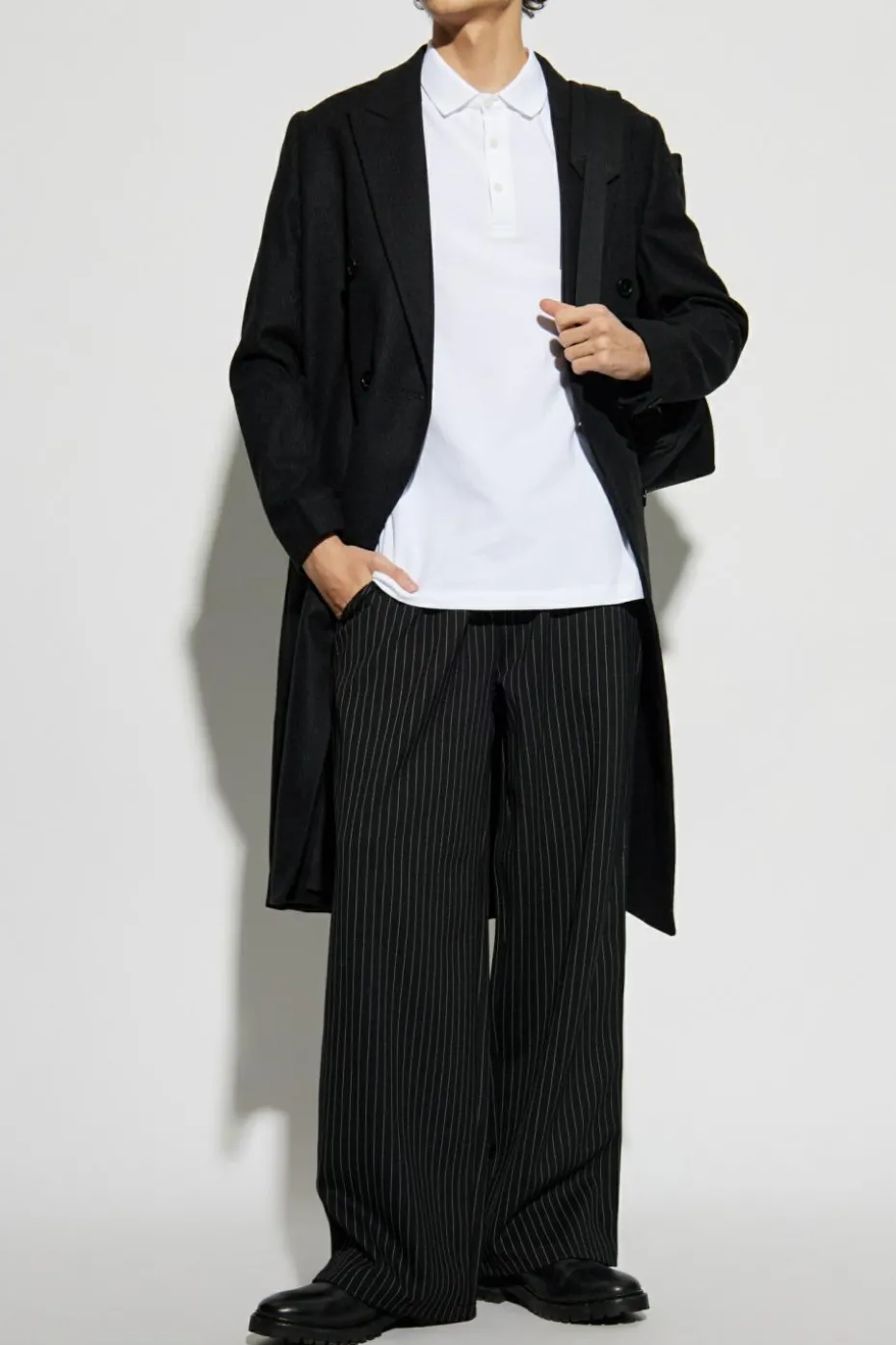 AllSaints BIAŁY Polo `Reform`