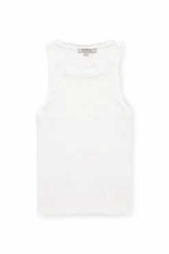 AllSaints BIAŁY Prążkowany top