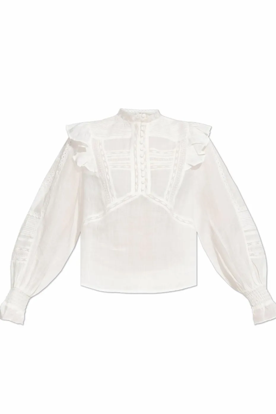 AllSaints BIAŁY Top `Heather`