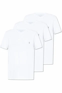 AllSaints BIAŁY Trójpak t-shirtów `Brace`