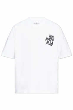 AllSaints BIAŁY T-shirt `Orlando`