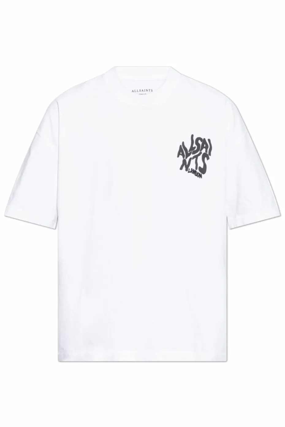 AllSaints BIAŁY T-shirt `Orlando`