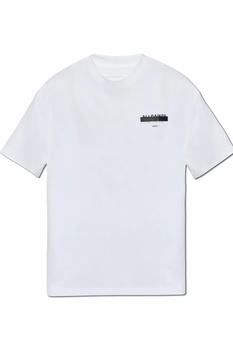 AllSaints BIAŁY T-shirt `Redact`