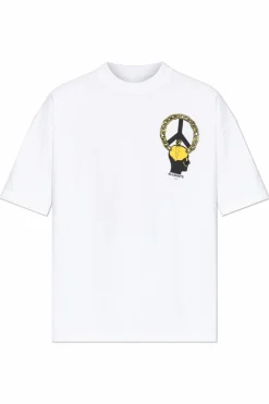 AllSaints BIAŁY T-shirt `Screwed`