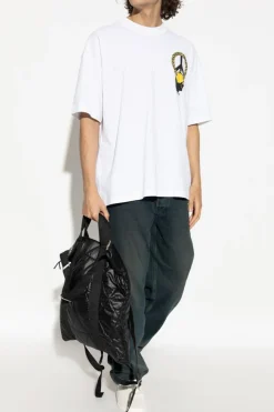 AllSaints BIAŁY T-shirt `Screwed`