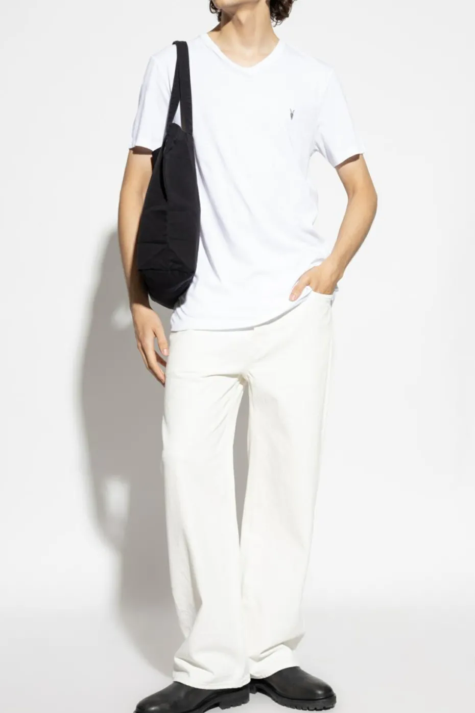 AllSaints BIAŁY T-shirt `Tonic`