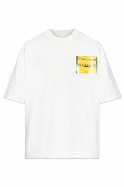AllSaints BIAŁY T-shirt `Violation`