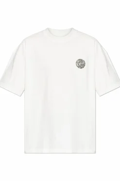 AllSaints BIAŁY T-shirt `Waved`