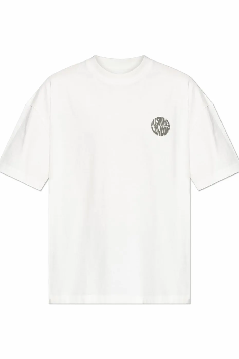 AllSaints BIAŁY T-shirt `Waved`